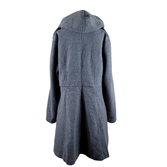 Torrid Gray Fit Flare Long Line Hooded Winter Warm Snow Jacket 1 - 1X - Picture 3 of 8